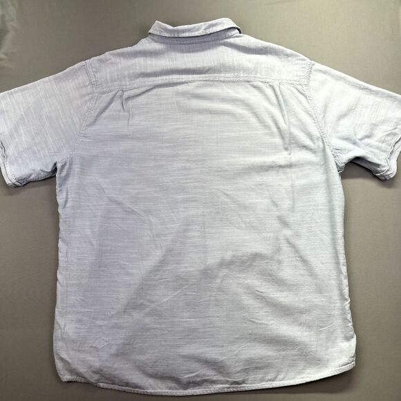 Weatherproof Button Up Shirt Men's XXL Blue White Color Blend 100% Cotton - Picture 11 of 15